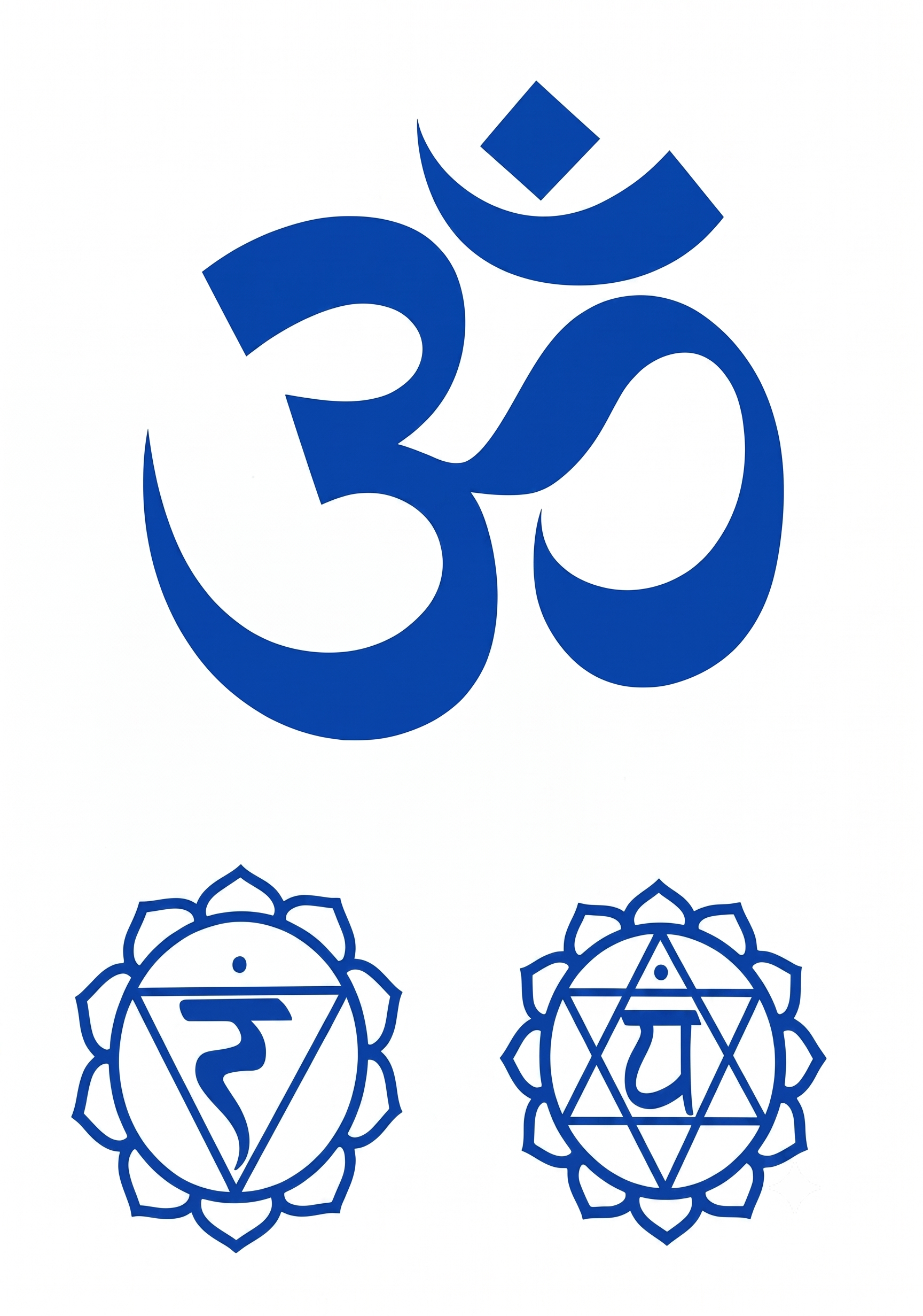 Om & Chakra Spiritual Tattoo Set