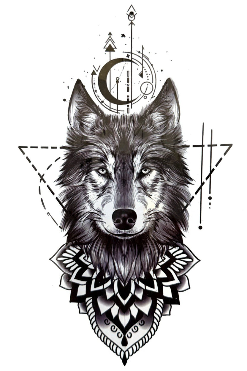Wolf Sacred Geometry Mandala