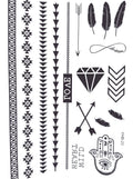 Boho Hamsa Arrows Bracelet Set