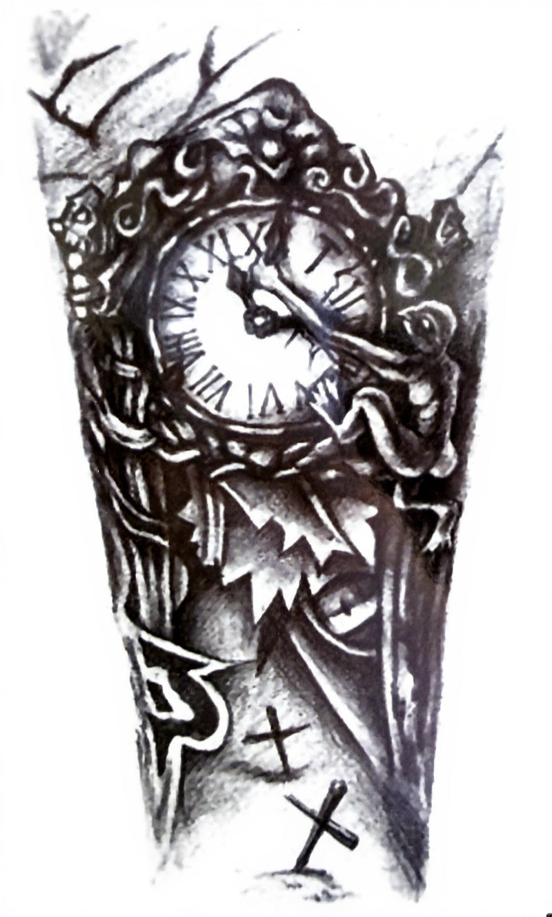Gothic Clock Half Sleeve