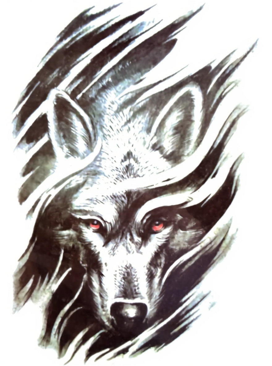 Red Eye Wolf Torn Skin