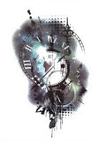 Watercolor Clock Tattoo