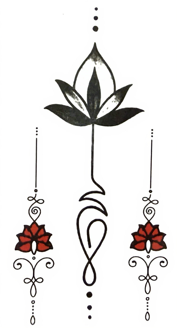 Lotus Unalome Spiritual Set