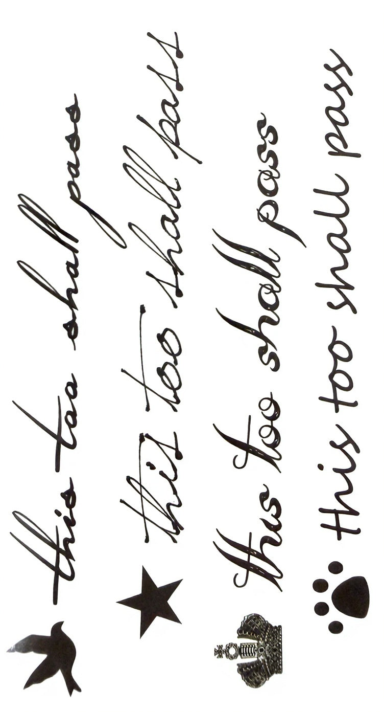This Too Shall Pass Calligraphy Set