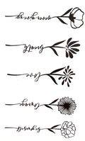 Inspirational Flower Words Set