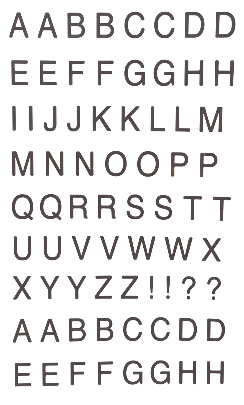 Full Alphabet Letter Set