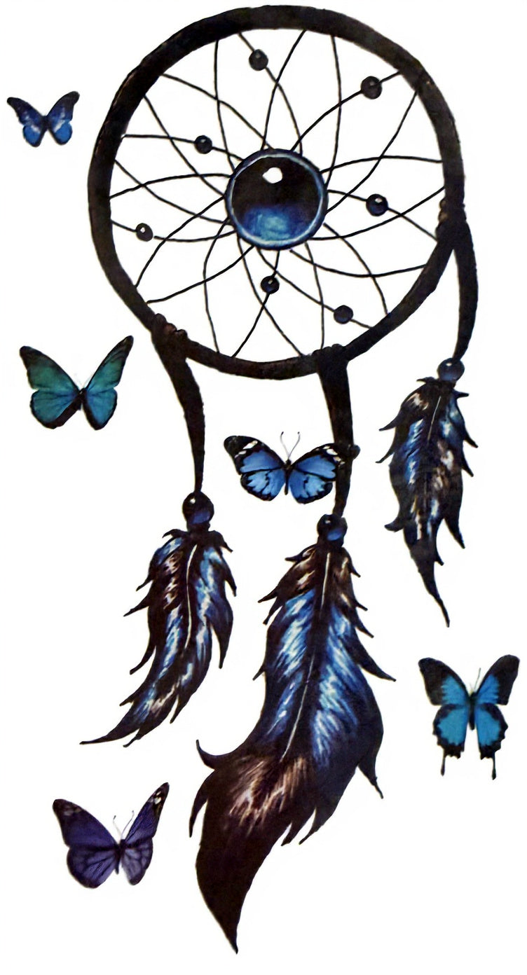 Blue Dreamcatcher with Butterflies