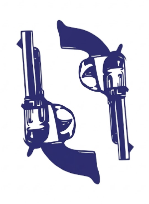 Dual Revolver Tattoo
