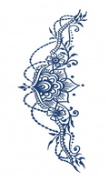 Henna Floral Mandala Tattoo