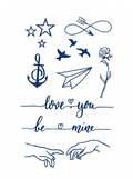Love You Romantic Mini Tattoo Set