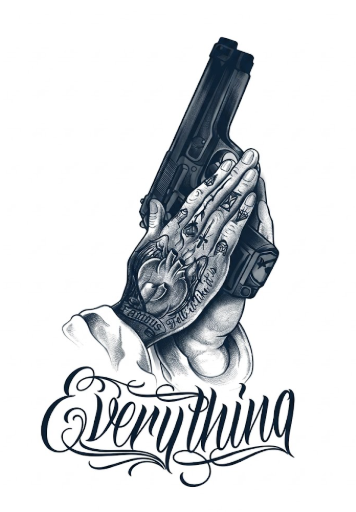 Praying Hands Everything Tattoo