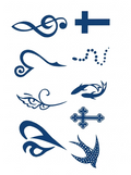 Mixed Mini Symbols Tattoo Set