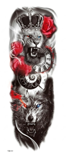 Lion & Wolf King Sleeve