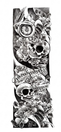 Skulls & Roses Memorial Sleeve