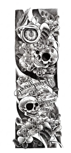 Skulls & Roses Memorial Sleeve