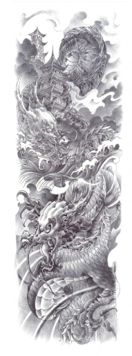 Japanese Dragon Sleeve