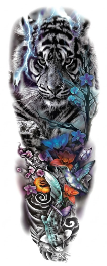 Tiger & Hummingbird Sleeve